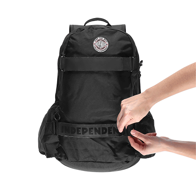 Backpack with board catcher